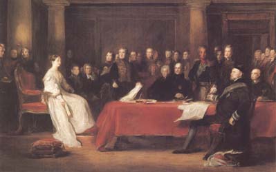 Sir David Wilkie THe First Council of Queen Victoria (mk25)